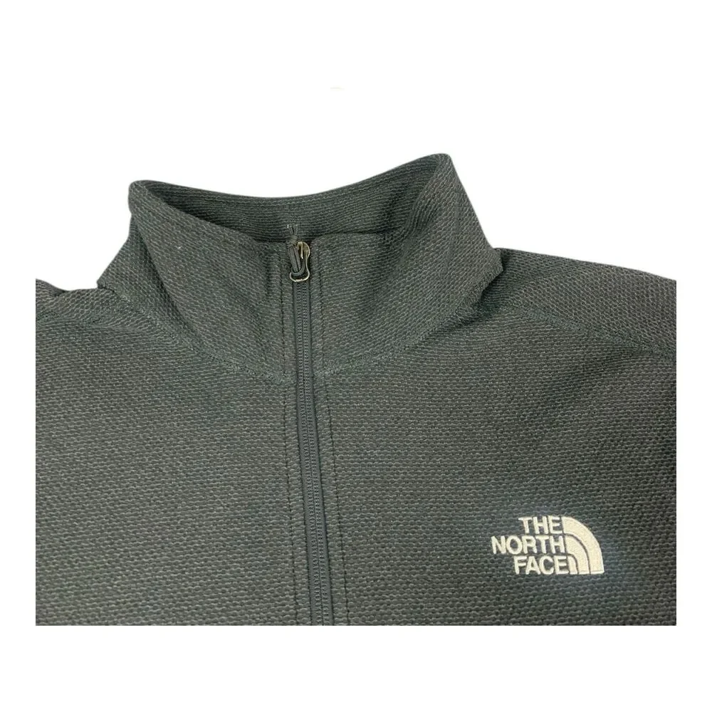 The North Face 1/4 Zip Sweater, Gray, High Neck Pullover Fleece, Men’s Sz Large